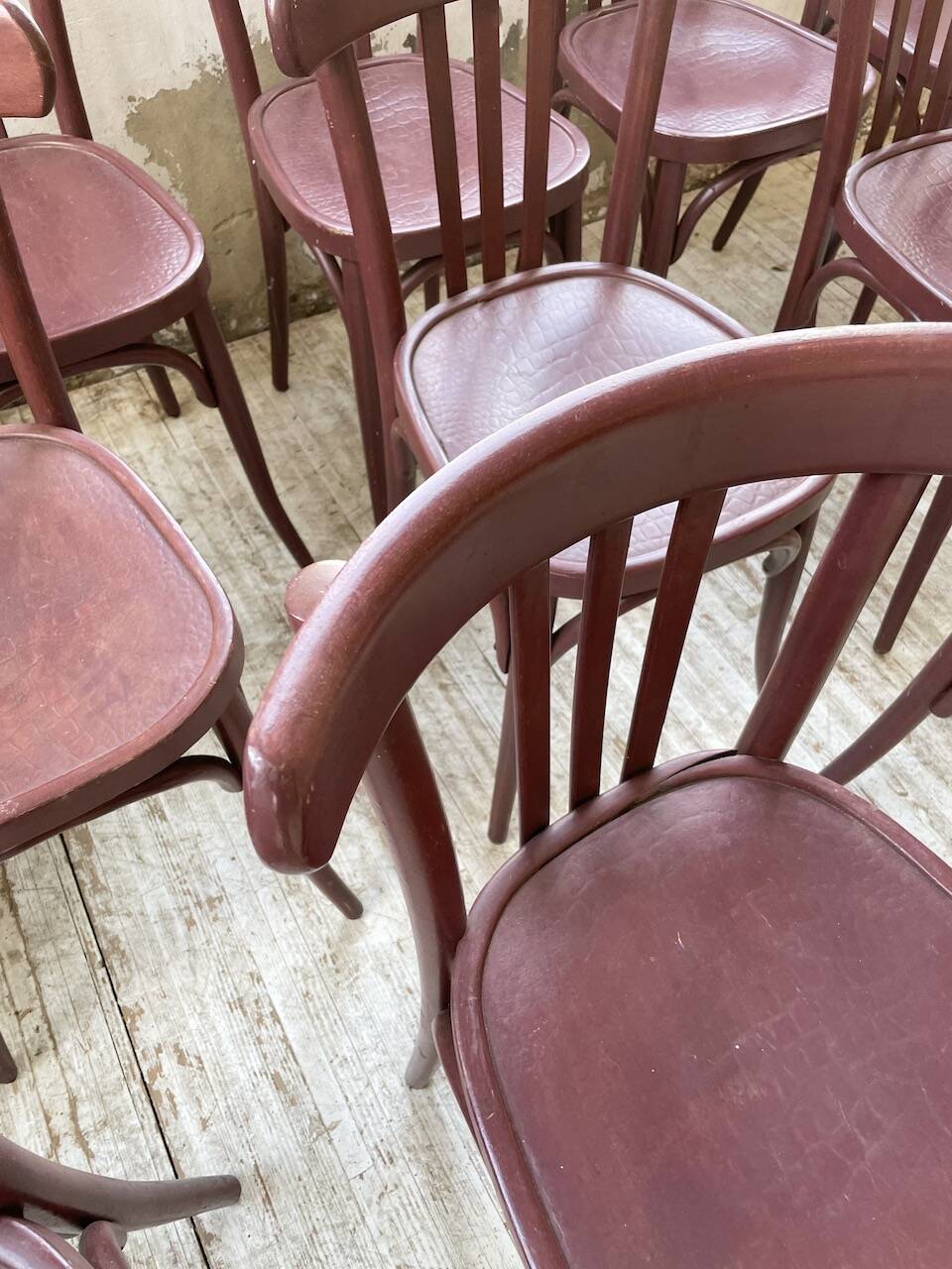 Set of 13 Japy bistro chairs, 1940