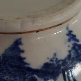 Small ball vase with blue patterns