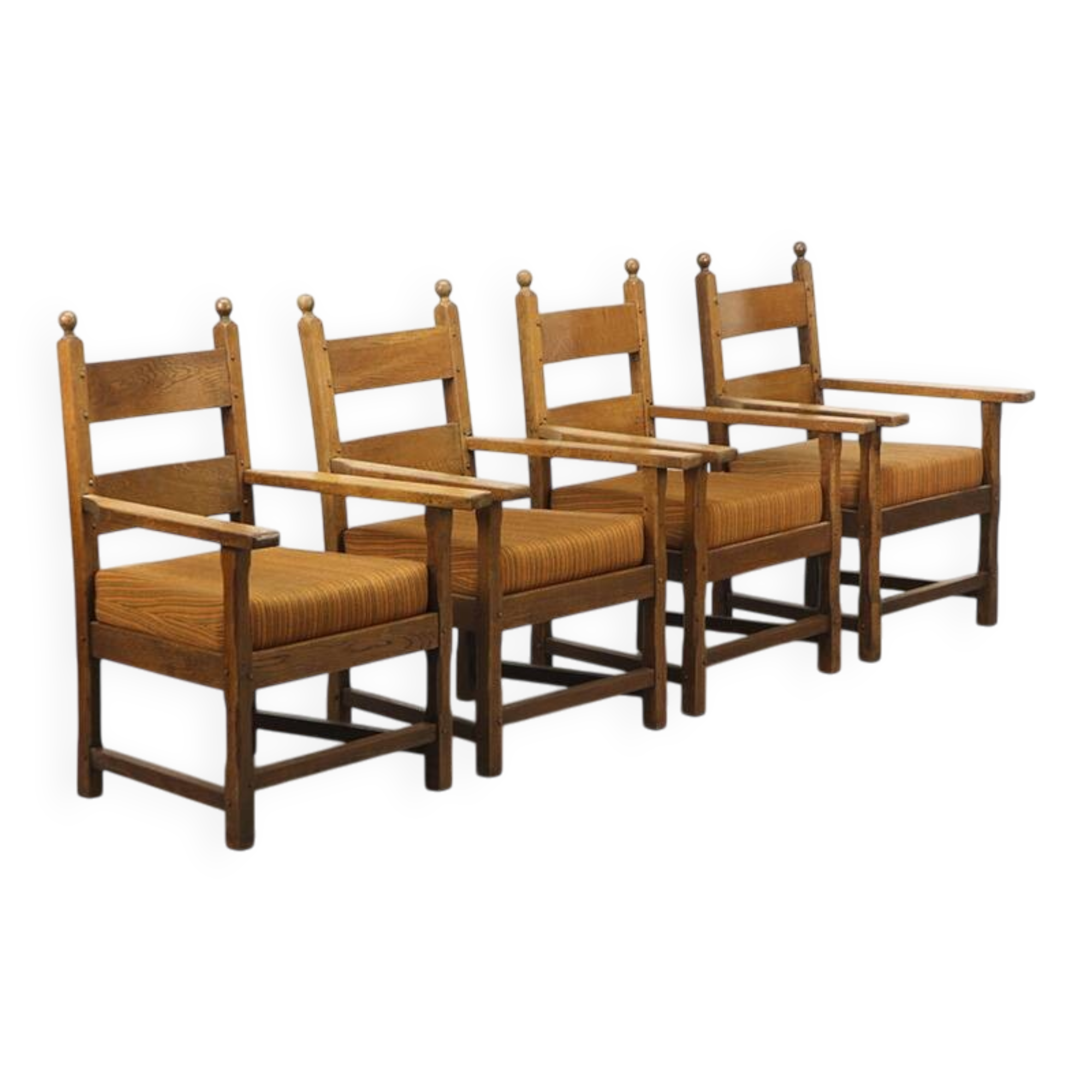 Set of four Oak armchairs 1940´s
