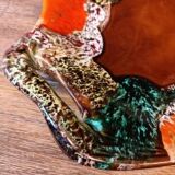 Vallauris Tray/Cup in Orange and Brown Gradient