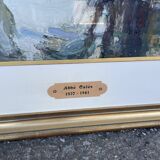 Painting by Abbé Calès, signed and framed.