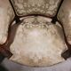 Two-seater bench + two simple armchairs + five Louis XV chairs to be reupholstered