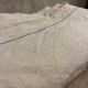 Drap en lin avec lisere bleu