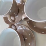 3 union pacific tableware cups and saucers