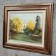Tableau, huile sur toile vue architecturale signé Emil Bert Hartwig
