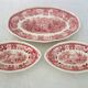 3 plates Villeroy & Boch model Burgenland red