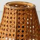 French Riviera Bamboo Rattan Table Lamps, Pair, Vienna Straw Shades, 1960s