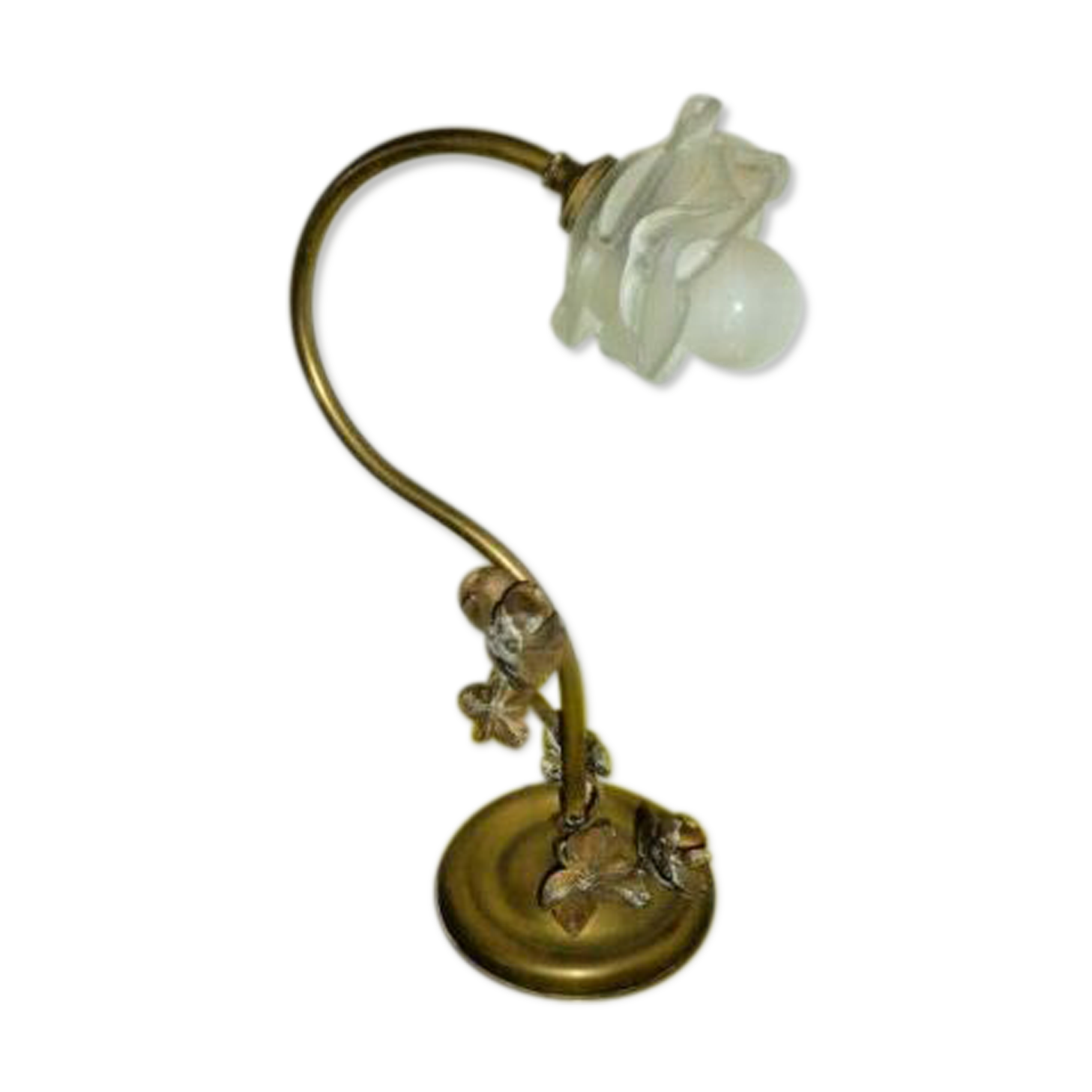 Desk lamp old decor flowers