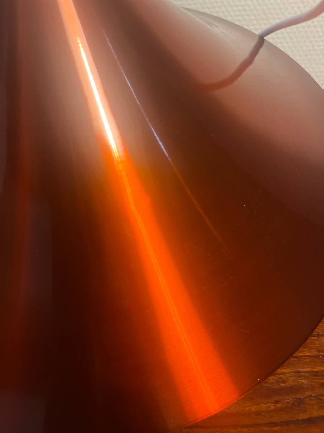 Metal pendant light, 1960s