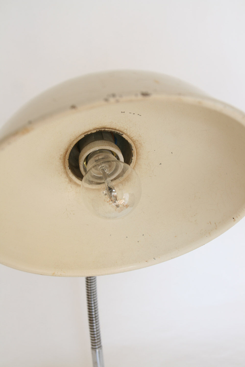 Vintage Industrial Gooseneck Table Lamp, 1940s