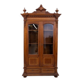 Unique Moorish style bookcase, circa 1870.