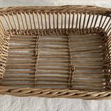 Woven wicker basket