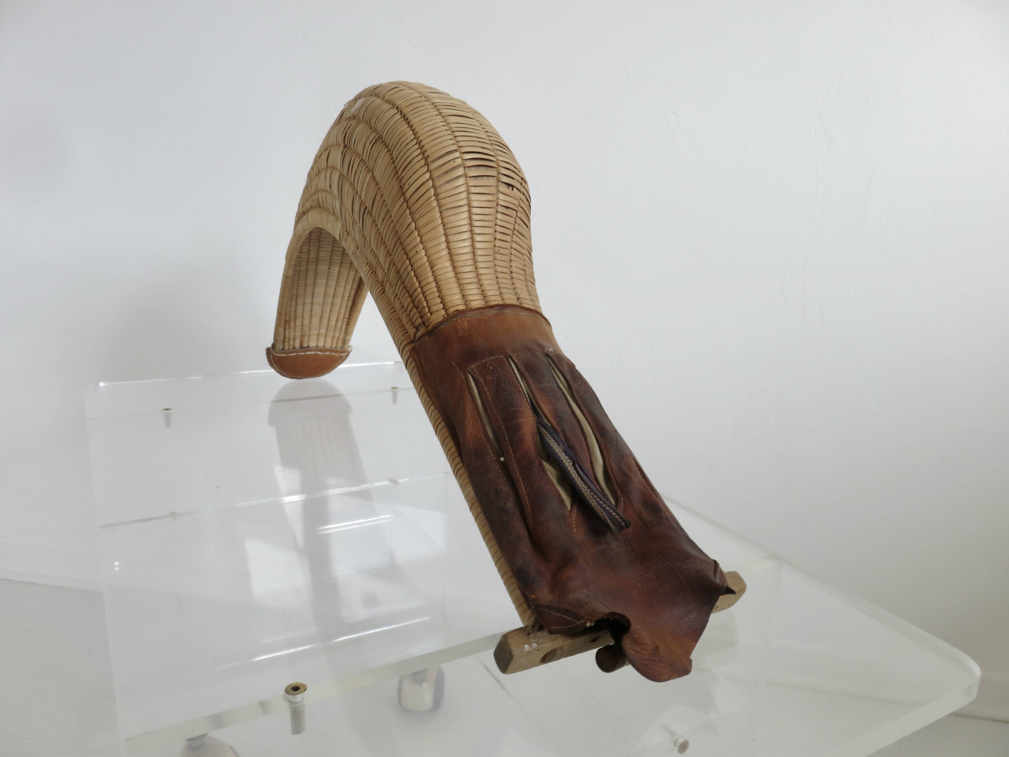 Old chistera large glove, 64cm, Basque pelota, Basque country, jai alai, cesta Punta.
