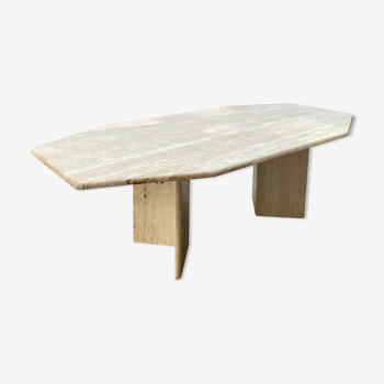 Travertine dining table