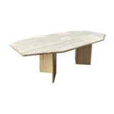 Travertine dining table