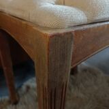 Ancien tabouret velours
