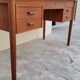 Danish Scandinavian desk in vintage teak 5 drawers, 1950s