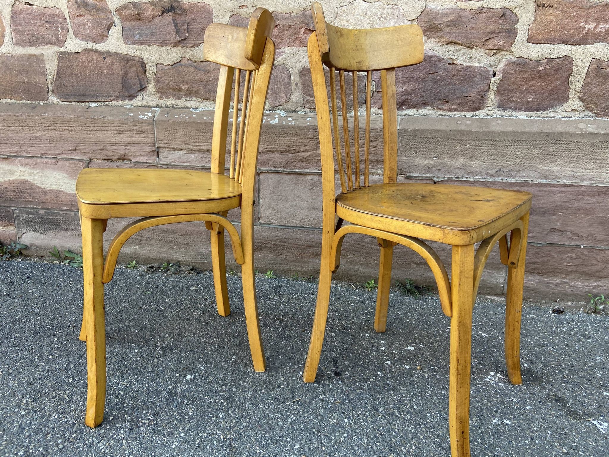 Pair of bistro chairs