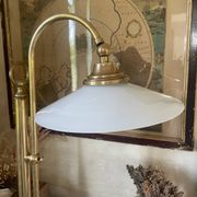 Italian lamp in brass and opaline sliding arm 67cm