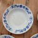 Set of 7 floral pattern soup plates ЗиК