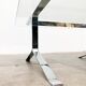 Joker coffee table in chrome and glass in mid-century Space Age style by Olivier Mourgue for Airborne, 1960s.