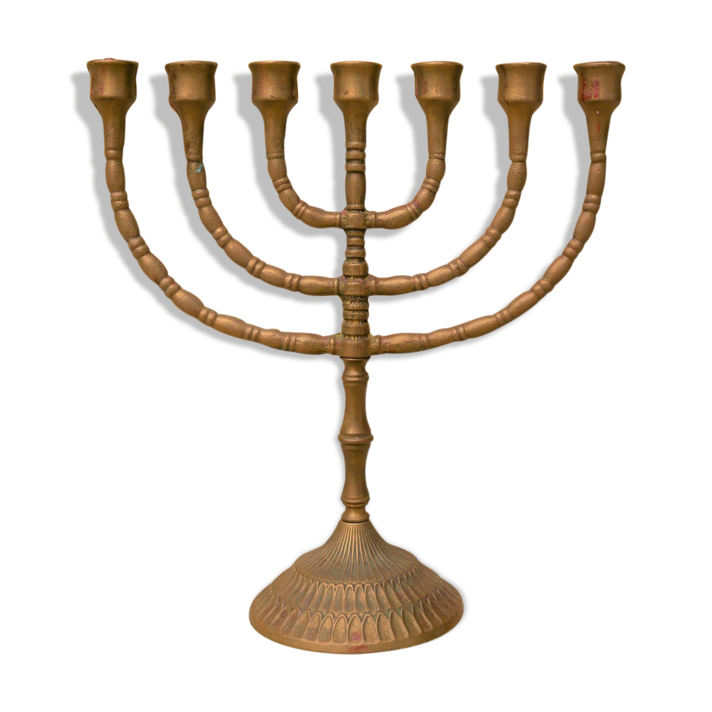 Vintage brass chandelier 7 branches