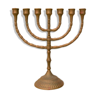 Vintage brass chandelier 7 branches