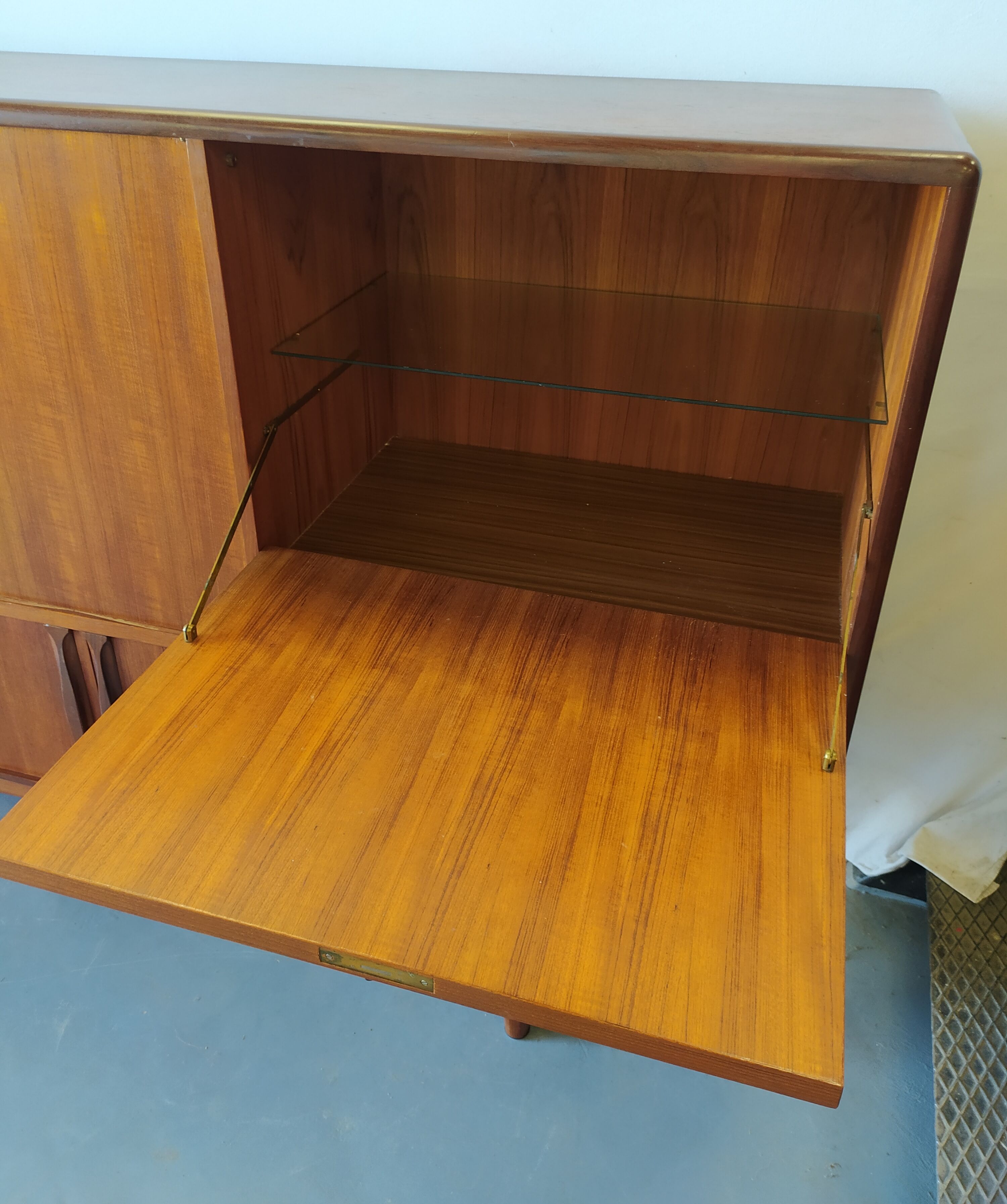 Massive teak sideboard