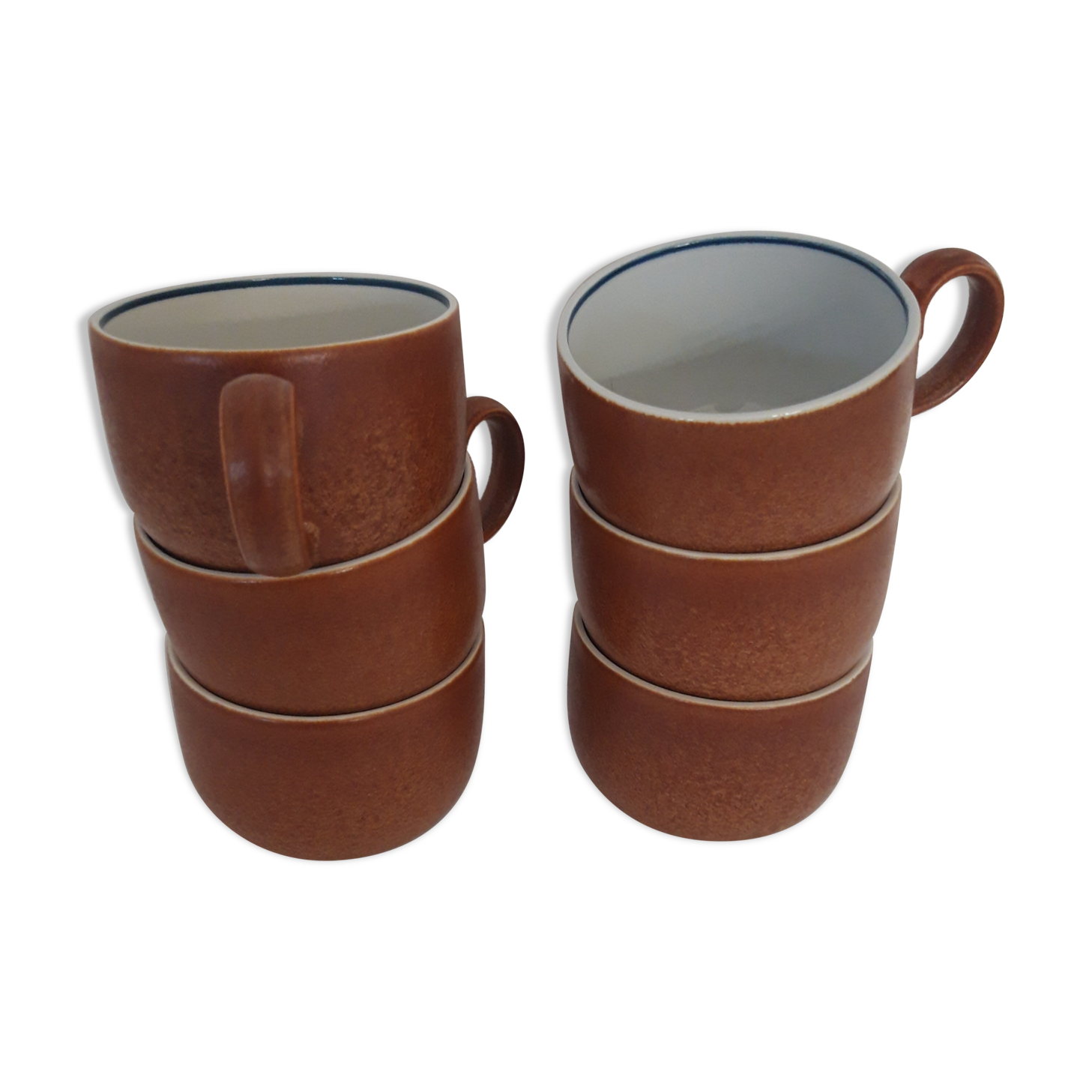 Suite of 6 cups of sandstone