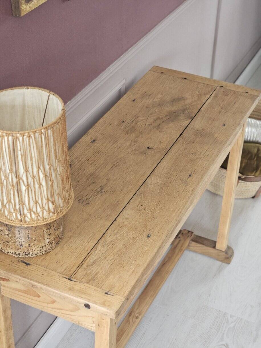 Console bois massif vintage | Flore