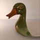 Plat de service fois gras tête canard duck serving dish vintage nöel christmas