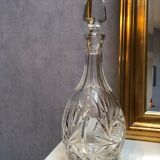 Carved crystal decanter
