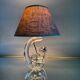 Small Schneider crystal lamp from the 50s