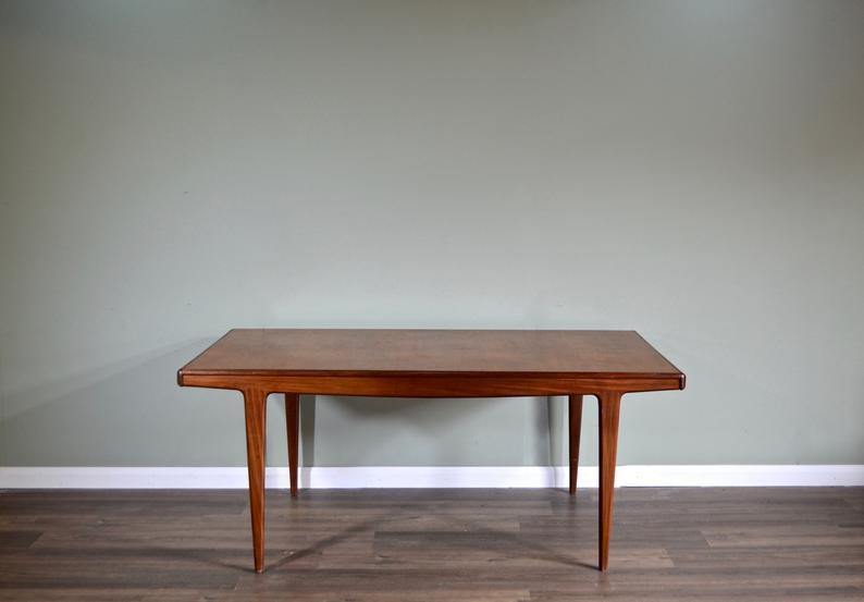 Extending teak table