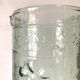 Bubbled glass water pitcher