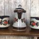 Old Teapot + 2 Pitchers Schramberg BERNAU Ceramic Flower Decor