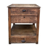 Old wooden workshop cabinet