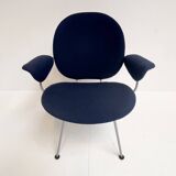 Dark bleu Kembo armchair by W.H. Gispen for Kembo, after 2000