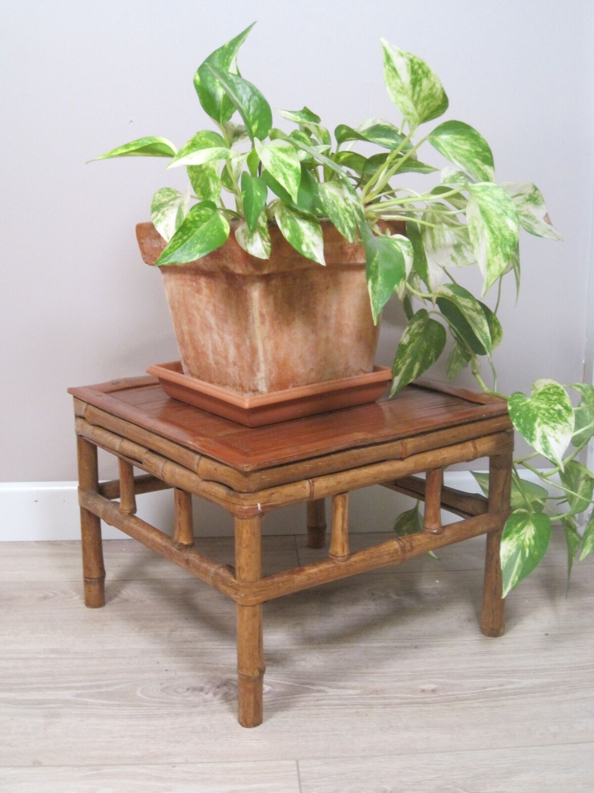 Old square side table 1970