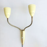 Danish yellow wall lamps from the 1950s