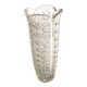 Vase en verre taillé et ciselé Vintage
