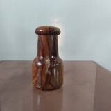 Vintage olive wood condiment service