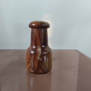 Vintage olive wood condiment service