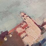 Signed seaside painting