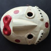 Masque coréen en bois – Souvenir de voyage – Décoration murale artisan