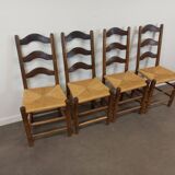Brutalist chairs, set of 4