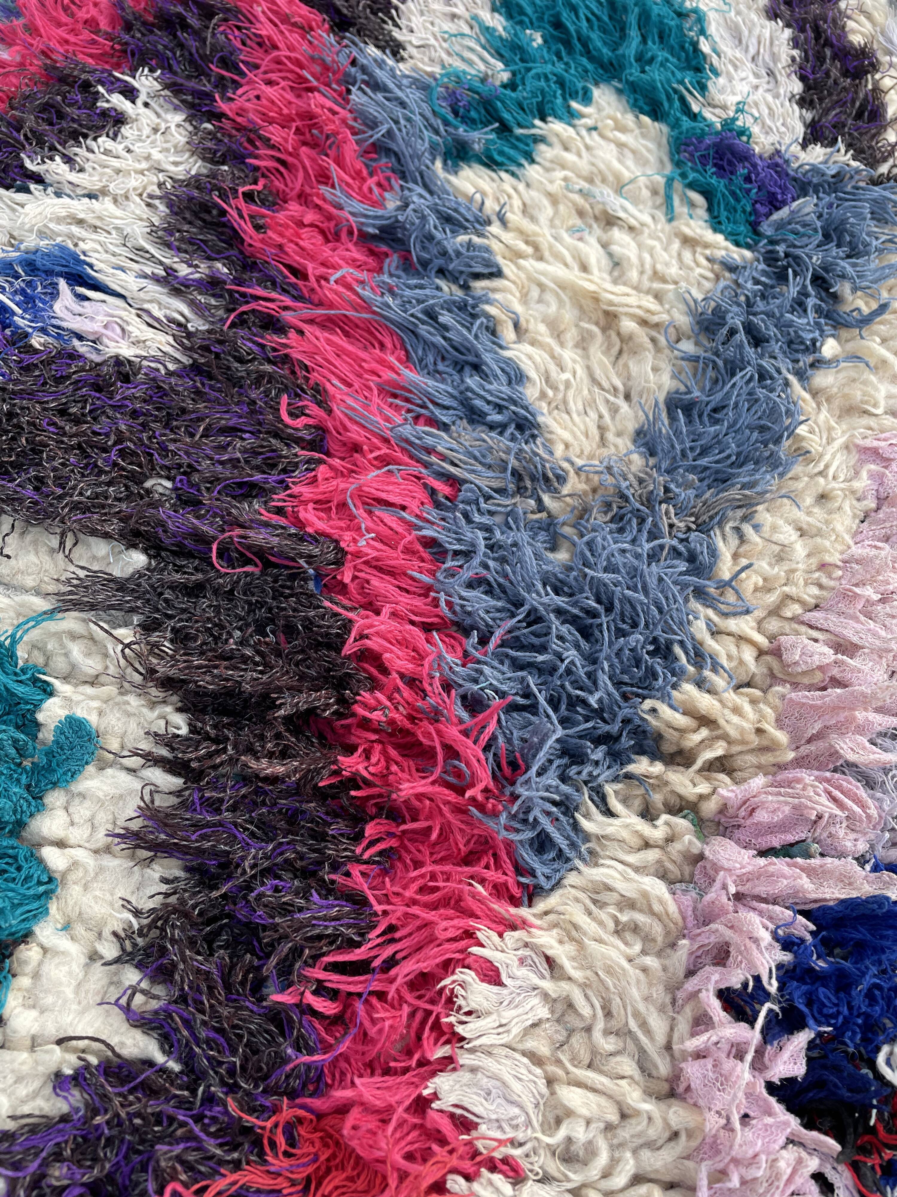 Vintage azilal berber carpet 75x160 cm