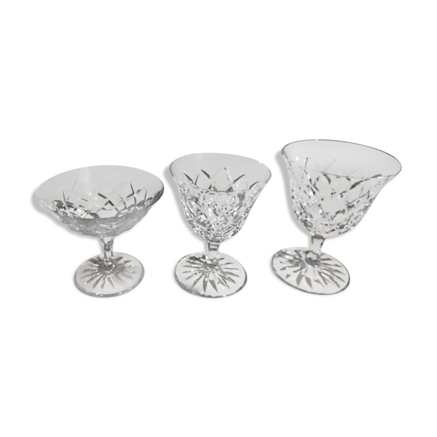 Saint Louis crystal glassware set, Adour model