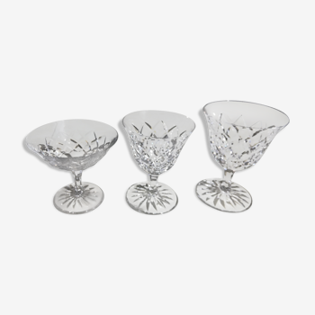 Crystal glass service Saint Louis model Adour