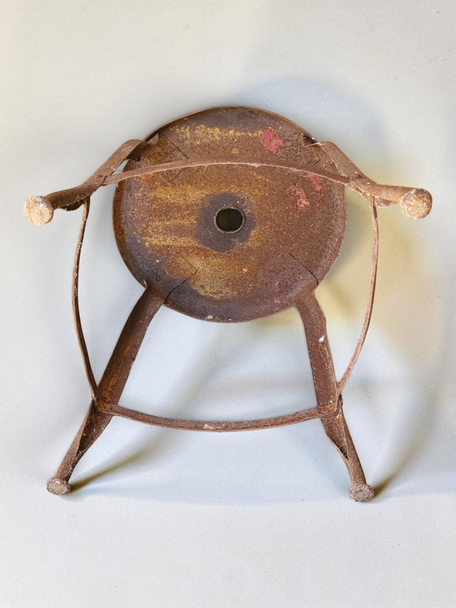 Industrial metal stool